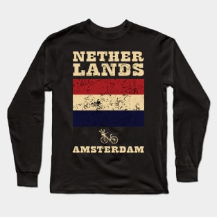 Flag of Netherlands Long Sleeve T-Shirt